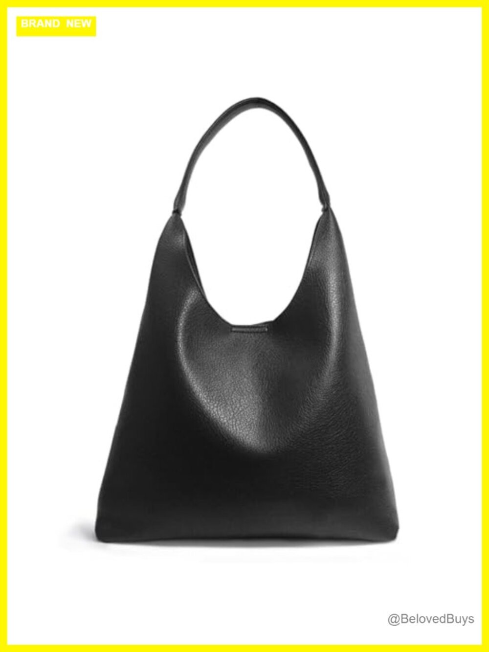 Soft Vegan Leather Hobo Shoulder Handbag Slouchy Tote Purse